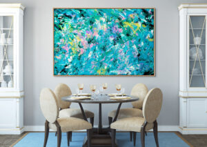 Evening Breeze - Abstract Expressionism by Estelle Asmodelle