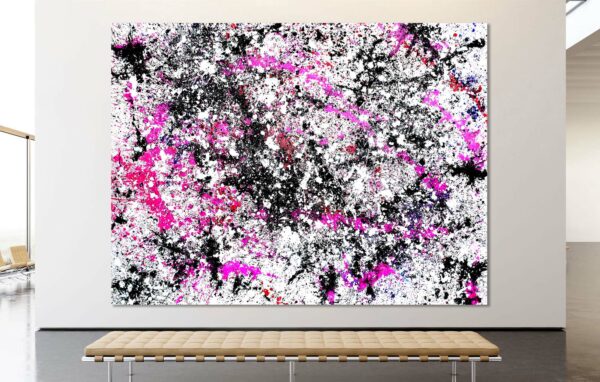 My Pink Universe - Abstract Expressionism by Estelle Asmodelle
