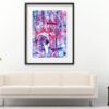 Pink Vértice - Abstract Expressionism by Estelle Asmodelle