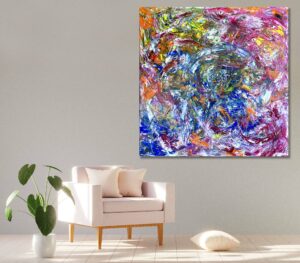 Redemption [FRAMED] - Abstract Expressionism by Estelle Asmodelle
