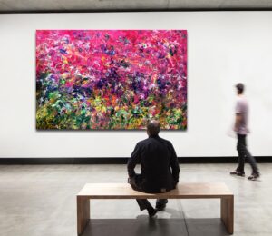 Surrender on high - Abstract Expressionism by Estelle Asmodelle