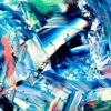 Blue 4 - Abstract Expressionism by Estelle Asmodelle