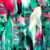 Falling 13 - Abstract Expressionism by Estelle Asmodelle