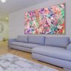 Meandering Rose 6 - Abstract Expressionism by Estelle Asmodelle
