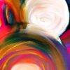 Childlike Impression 3 - Abstract Expressionism by Estelle Asmodelle