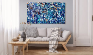 Overcoming - Abstract Expressionism by Estelle Asmodelle