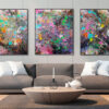 Stellar Nursery | Triptych (2010) - Abstract Expressionism by Estelle Asmodelle 4