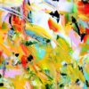 Tropical on Black - Abstract Expressionism by Estelle Asmodelle 4