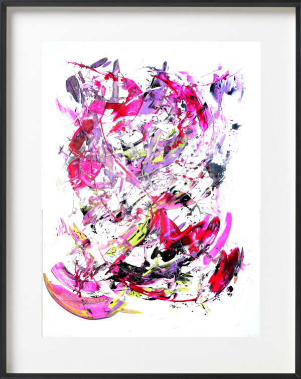Pink Rendezvous - Abstract Expressionism by Estelle Asmodelle 2