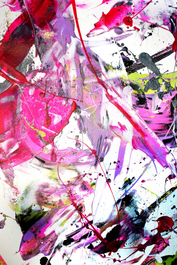 Pink Rendezvous - Abstract Expressionism by Estelle Asmodelle 3