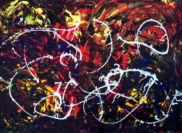 Deep Inside Asphodel Meadows - Abstract Expressionism by Estelle Asmodelle 2