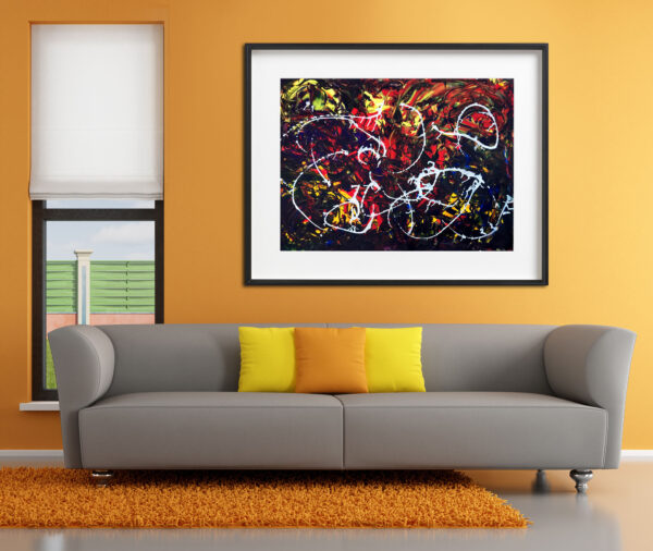 Deep Inside Asphodel Meadows - Abstract Expressionism by Estelle Asmodelle