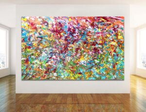 Colourful Dreamscape - Abstract Expressionism by Estelle Asmodelle