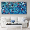 Blue Turbulence - Abstract Expressionism by Estelle Asmodelle