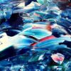 Blue Turbulence - Abstract Expressionism by Estelle Asmodelle 8