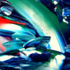 Blue Turbulence - Abstract Expressionism by Estelle Asmodelle 6