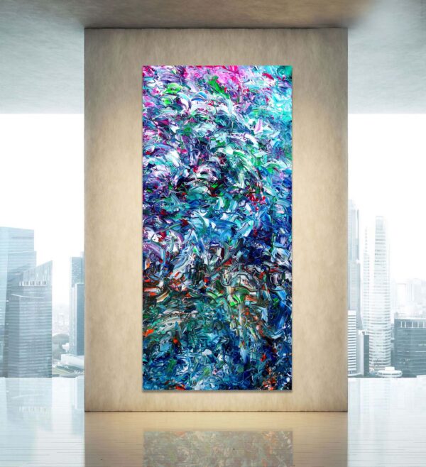 Entry into Elysium - Abstract Expressionism by Estelle Asmodelle