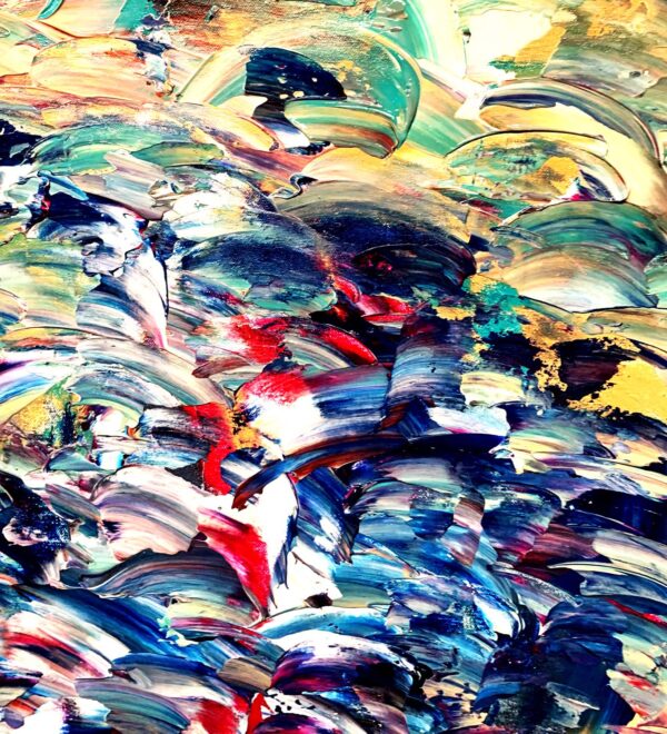 Vivid Waterscape - Abstract Expressionism by Estelle Asmodelle 6