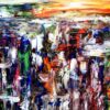 Sunset Osaka - Abstract Expressionism by Estelle Asmodelle 3