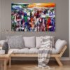 Sunset Osaka - Abstract Expressionism by Estelle Asmodelle