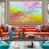 Apparition dans le ciel - Abstract Expressionism by Estelle Asmodelle 2