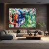 Amidst the Controversy - abstract expressionism by Estelle Asmodelle