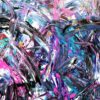 Blue Dreaming Pink - abstract expressionism by Estelle Asmodelle 3