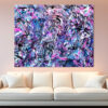 Blue Dreaming Pink - abstract expressionism by Estelle Asmodelle