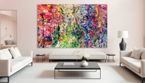 A Long Japan Sojourn - abstract by Estelle Asmodelle