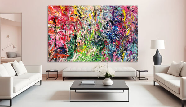 A Long Japan Sojourn - abstract by Estelle Asmodelle